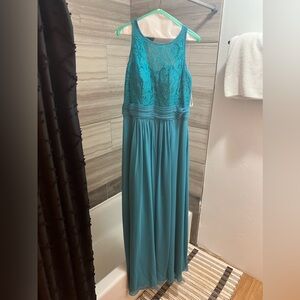Long Dark Turquoise Dress
